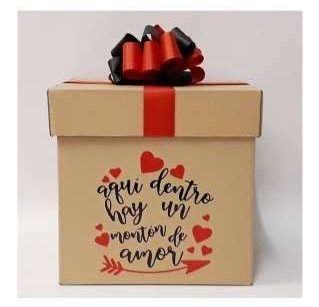 Caja para regalo san valentin  Hacer cajas de regalo, Cajas de regalo, Cajas  de regalo decoradas